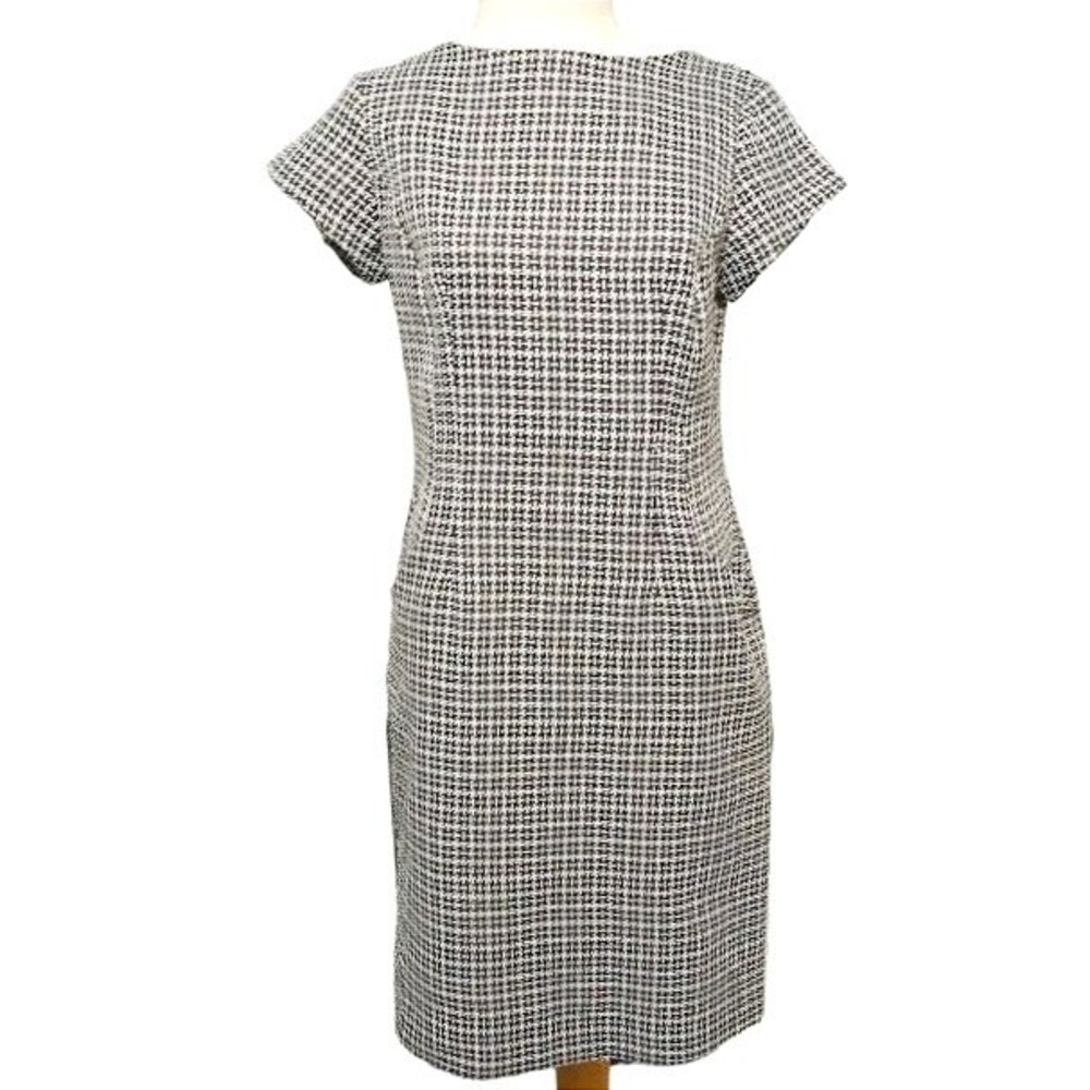 Shelby Palmer Houndstooth dress size 6 pockets‎ black white